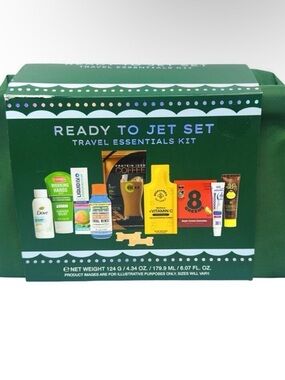 Ready To Jet Set Travel Essentials Kit - Forest Green